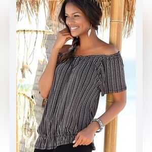 Lascana Off the Shoulder Short Sleeve Top Size 8/10